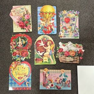 Punch Studio 8 Vintage Inspired Valentines Day Cards NWOT